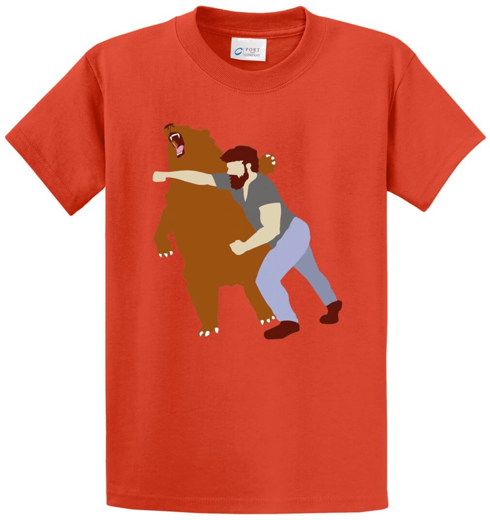 Bear Fighter Printed Tee Shirt-1