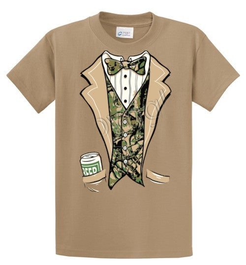 Camo Tuxedo Printed Tee Shirt-1