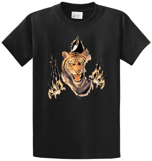 Tiger - Rip Out Printed Tee Shirt