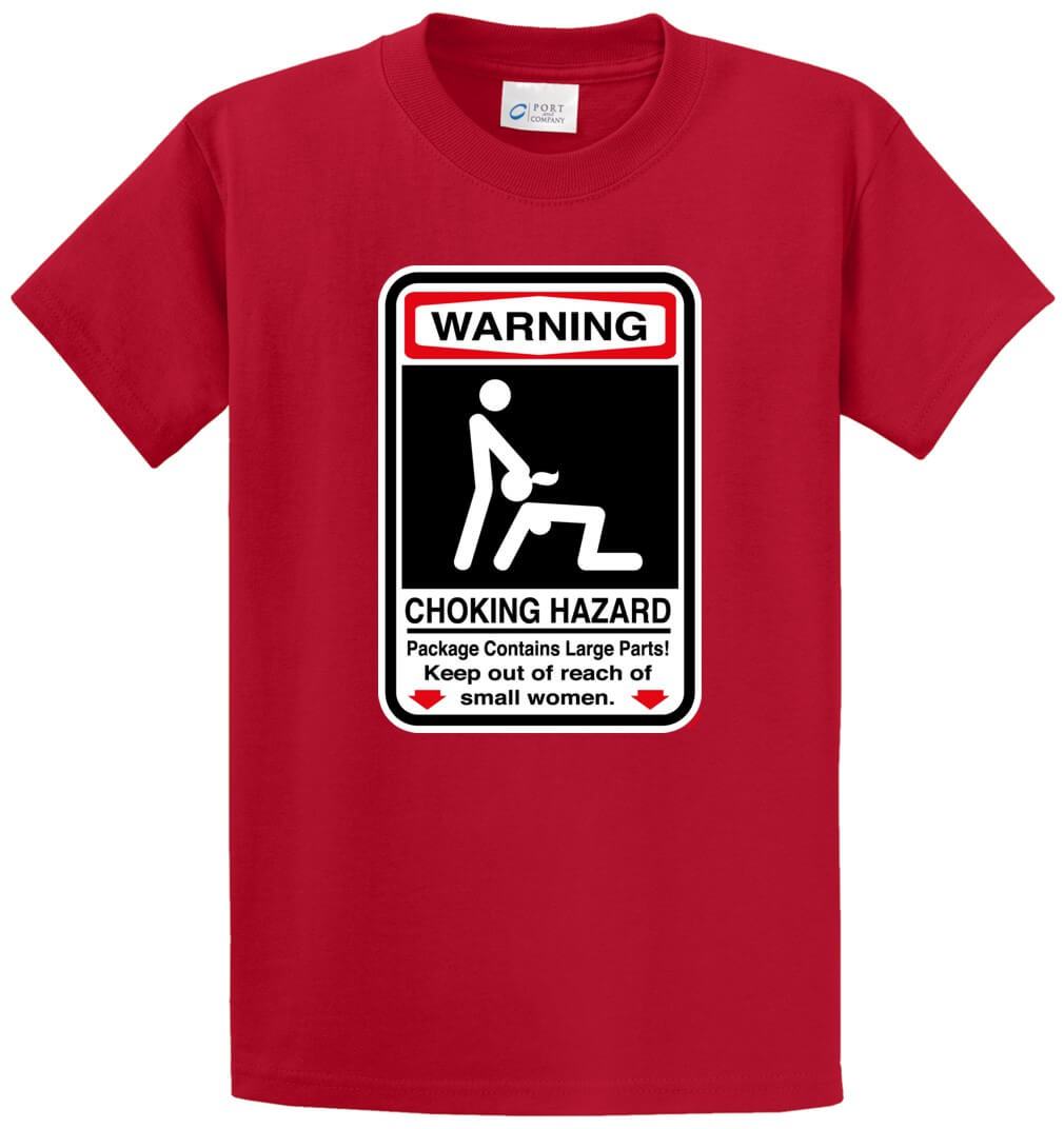 Choking Hazard Printed Tee Shirt-1