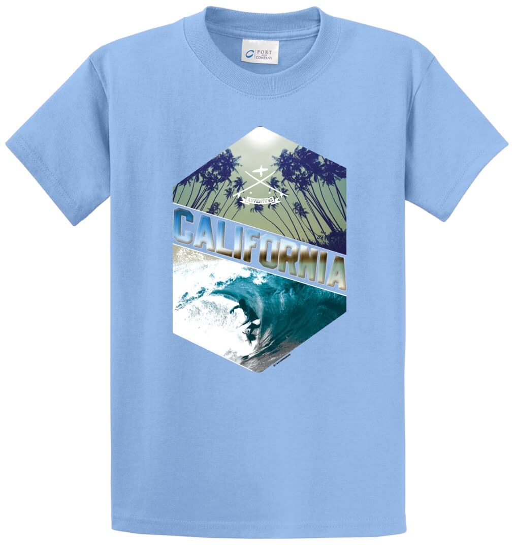 Surfing California Printed Tee Shirt-1