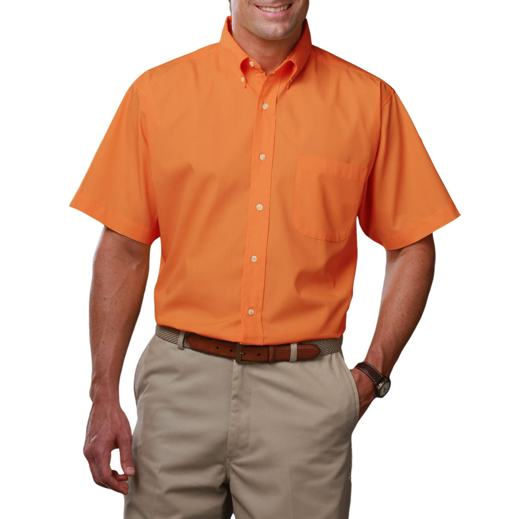 Blue Generation Men's Short Sleeve Easy Care Poplin Shirt-4