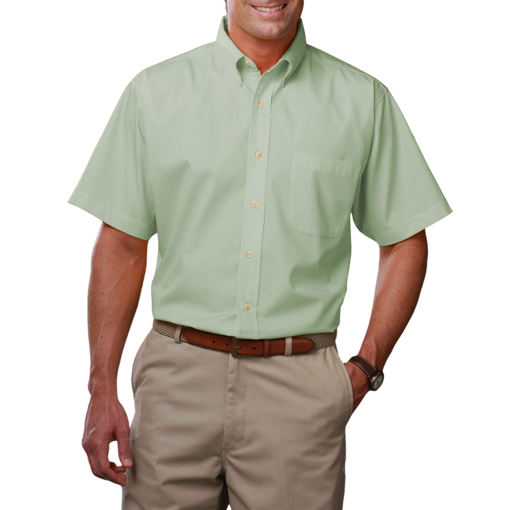 Blue Generation Men's Short Sleeve Easy Care Poplin Shirt-20