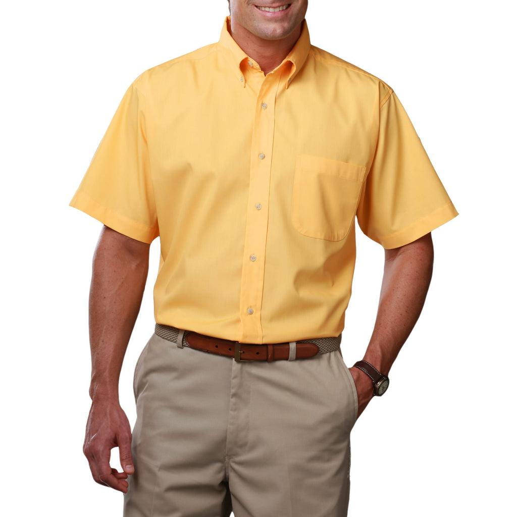 Blue Generation Men's Short Sleeve Easy Care Poplin Shirt-3