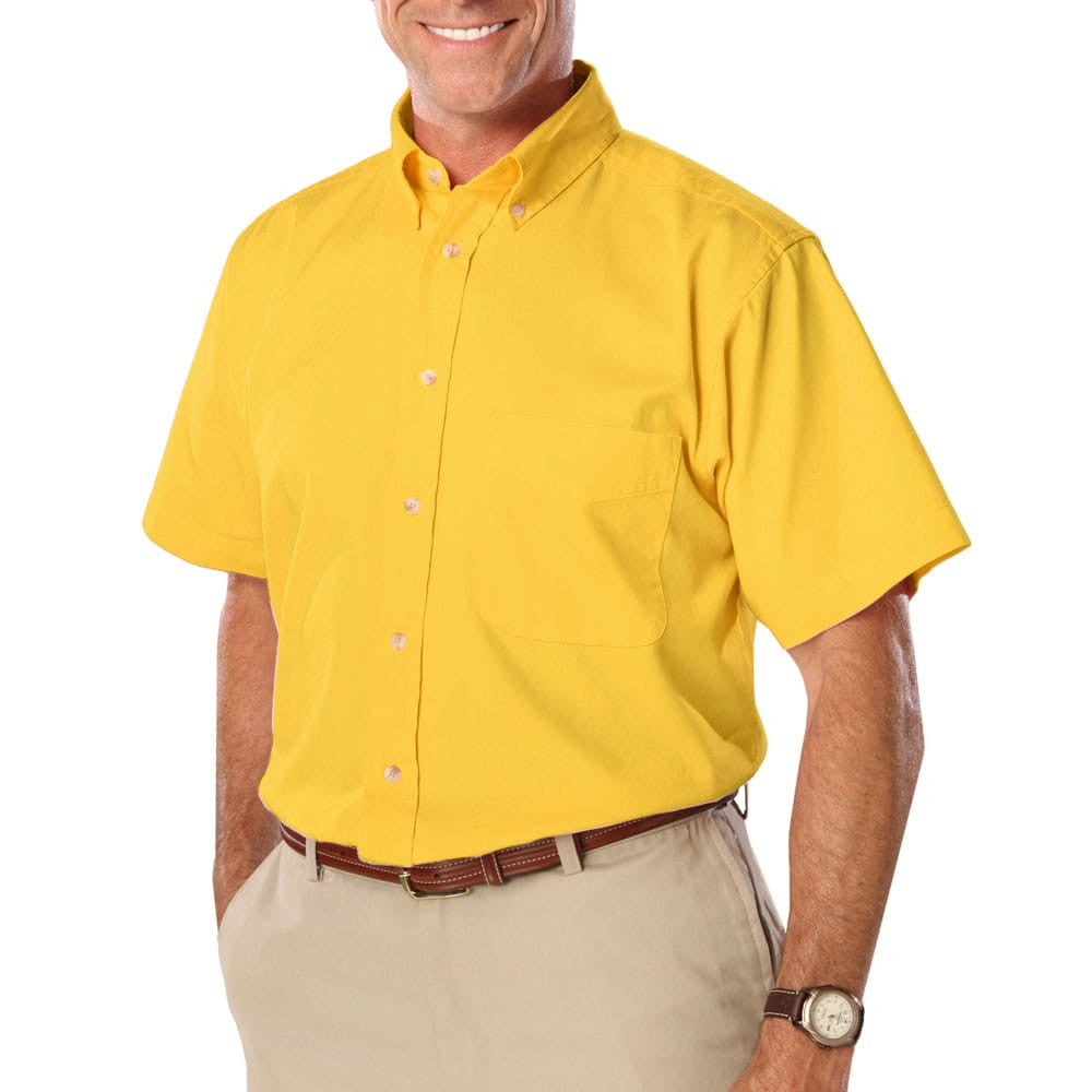 Blue Generation Men's Short Sleeve Cotton Twill Shirt SM-7XL-18