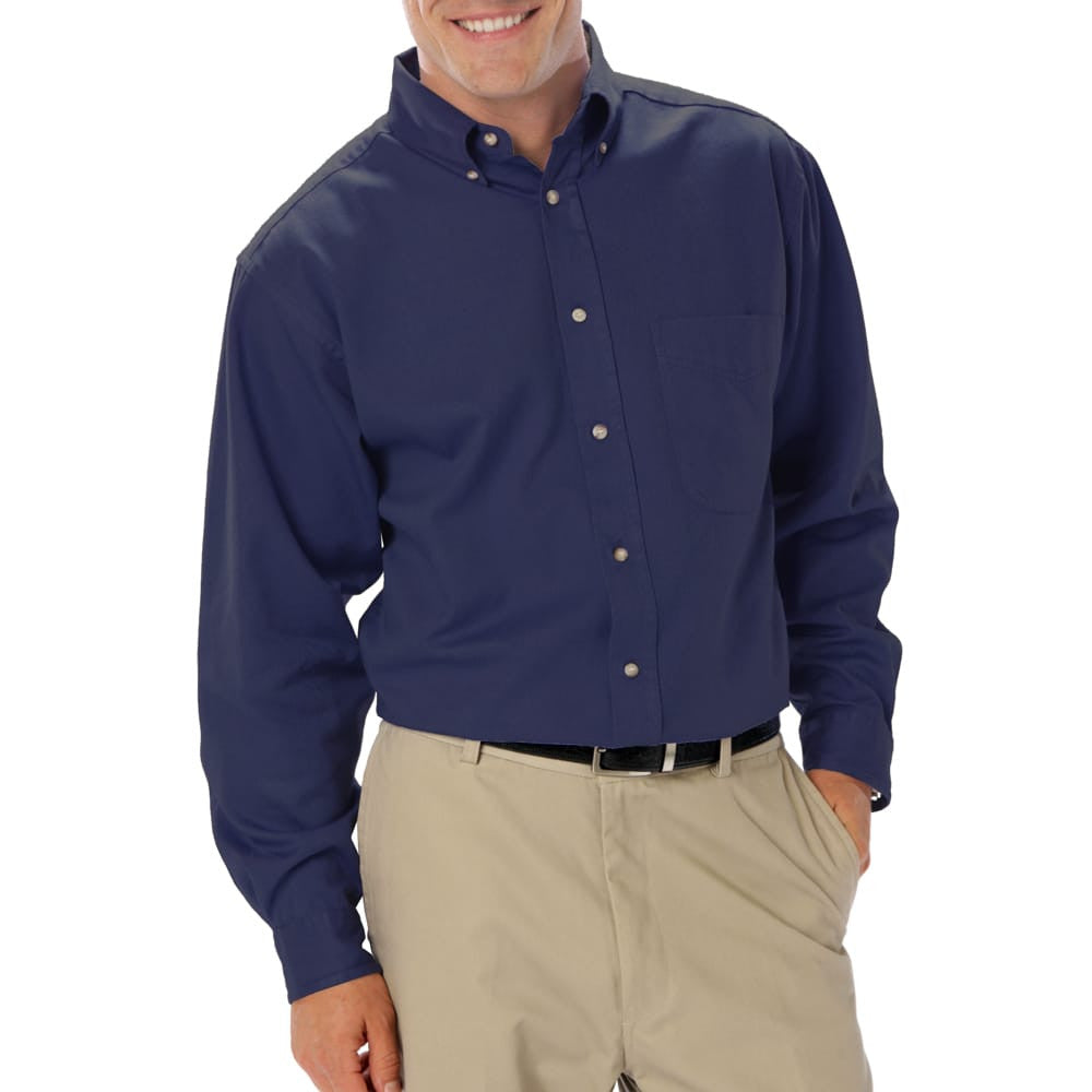 Blue Generation Men's Long Sleeve Cotton Twill Shirt SM-8XL-15