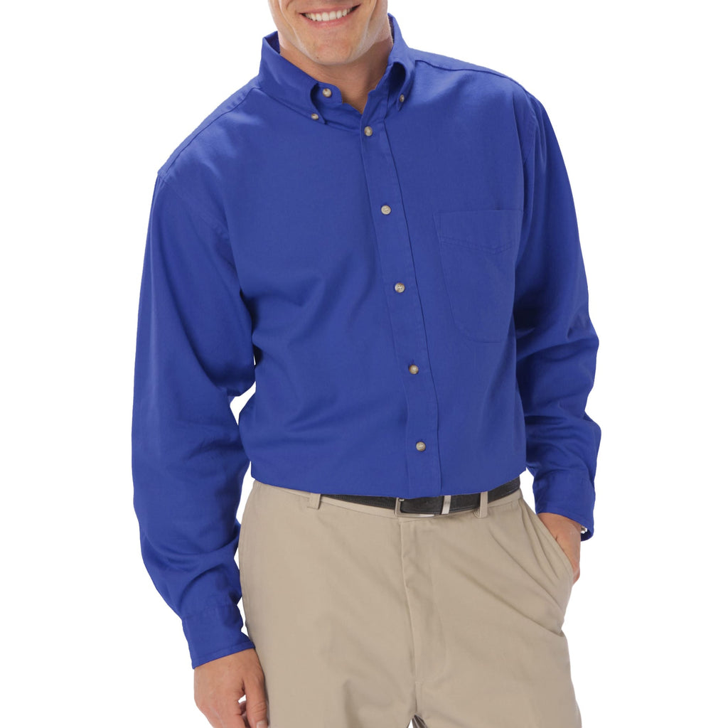 Blue Generation Men's Long Sleeve Cotton Twill Shirt SM-8XL-7