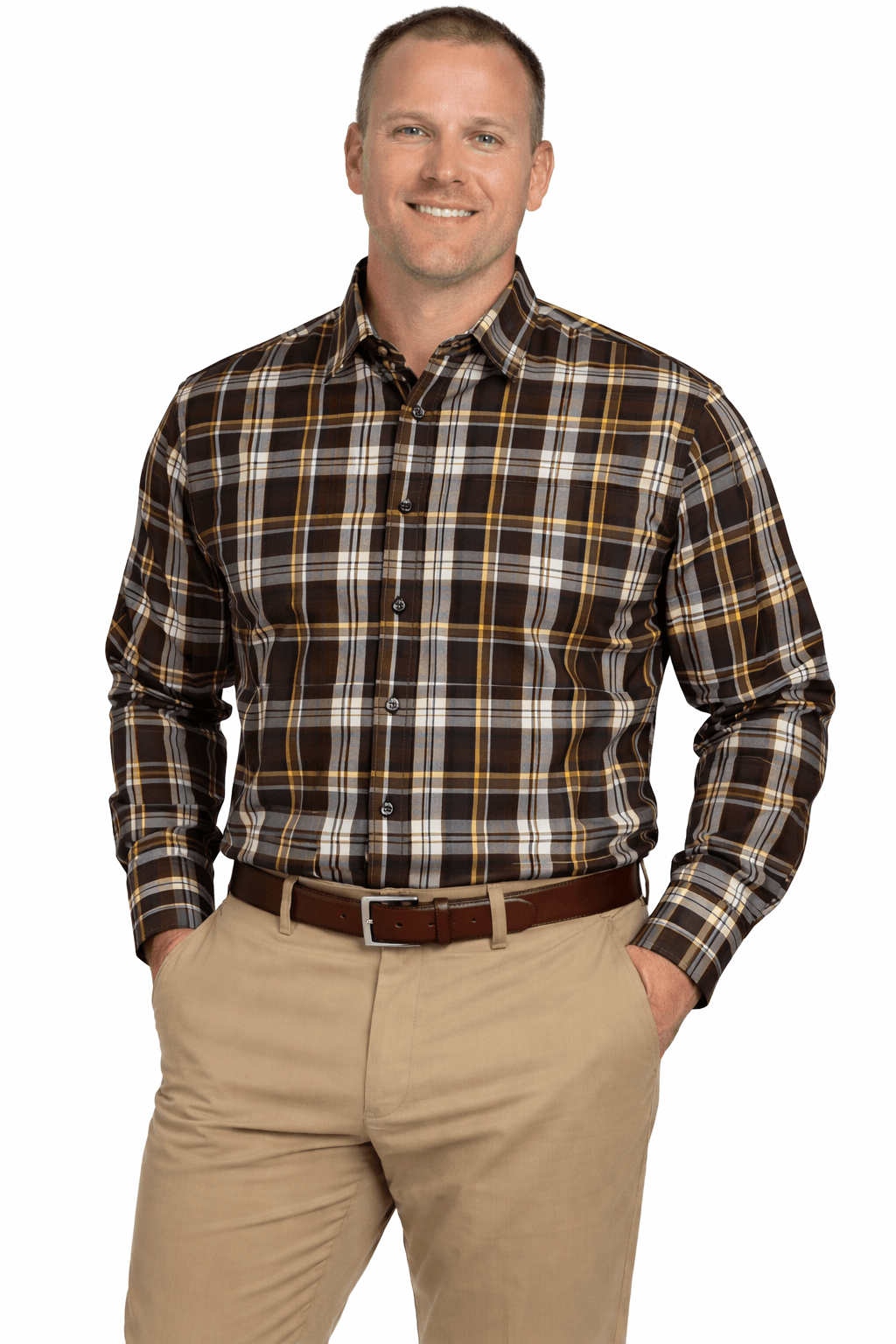 Falcon Bay Classics Plaid Woven Dress Shirt - NOW 20% OFF LISTED PRICE!-2