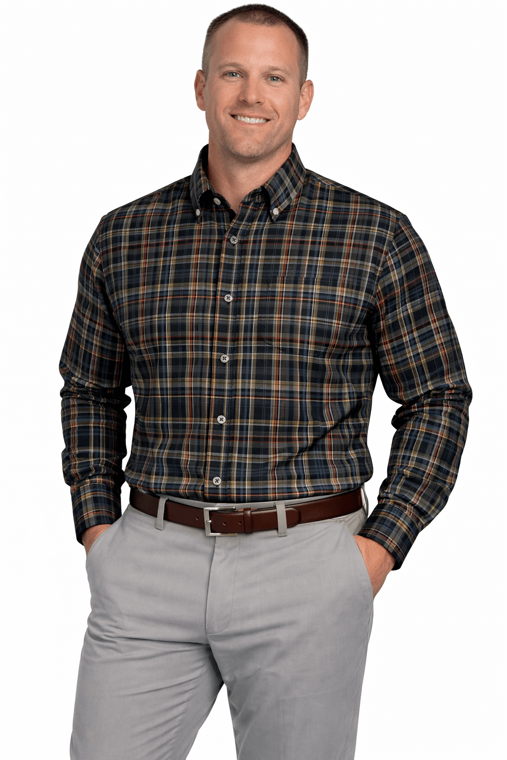 Falcon Bay Classics Plaid Woven Dress Shirt - NOW 20% OFF LISTED PRICE!