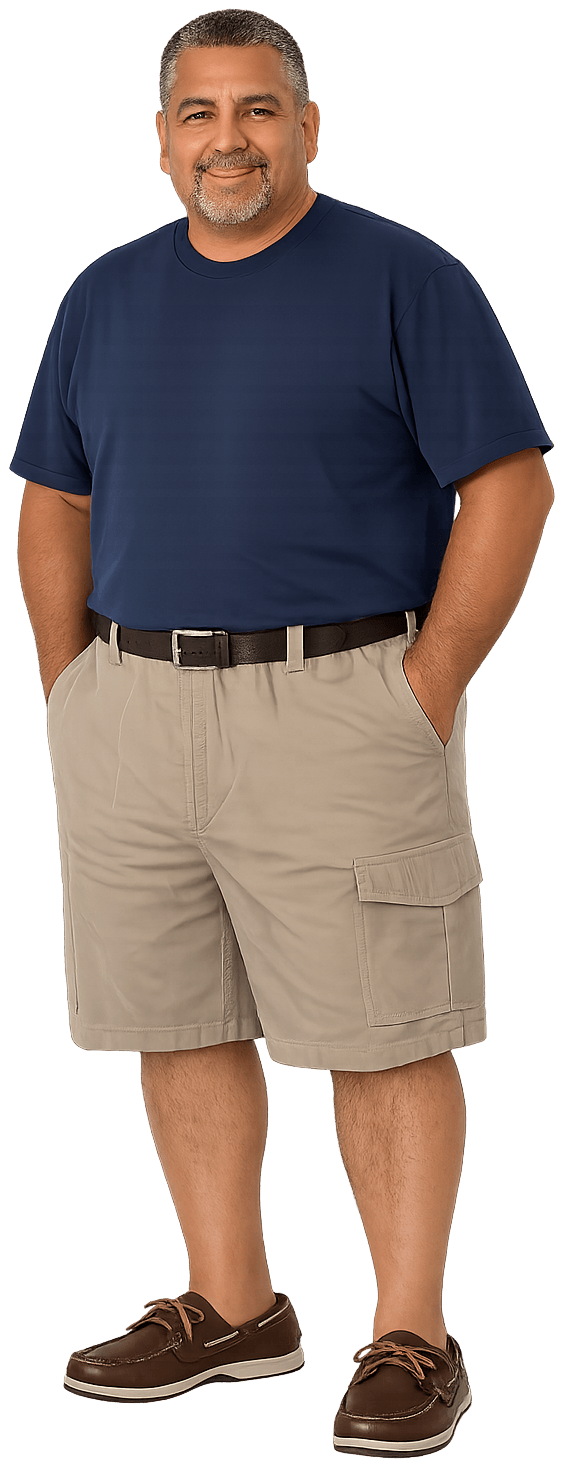 Falcon Bay Men's Half Elastic Cargo Short-1