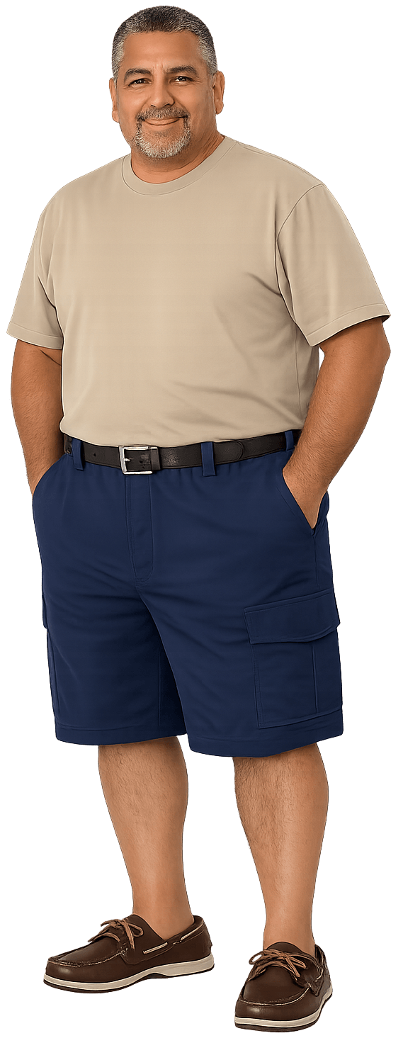 Falcon Bay Men's Half Elastic Cargo Short-3