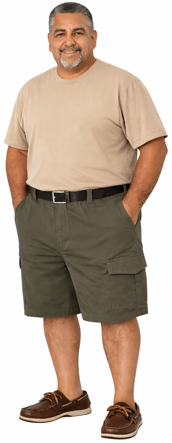 Falcon Bay Men's Half Elastic Cargo Short-4