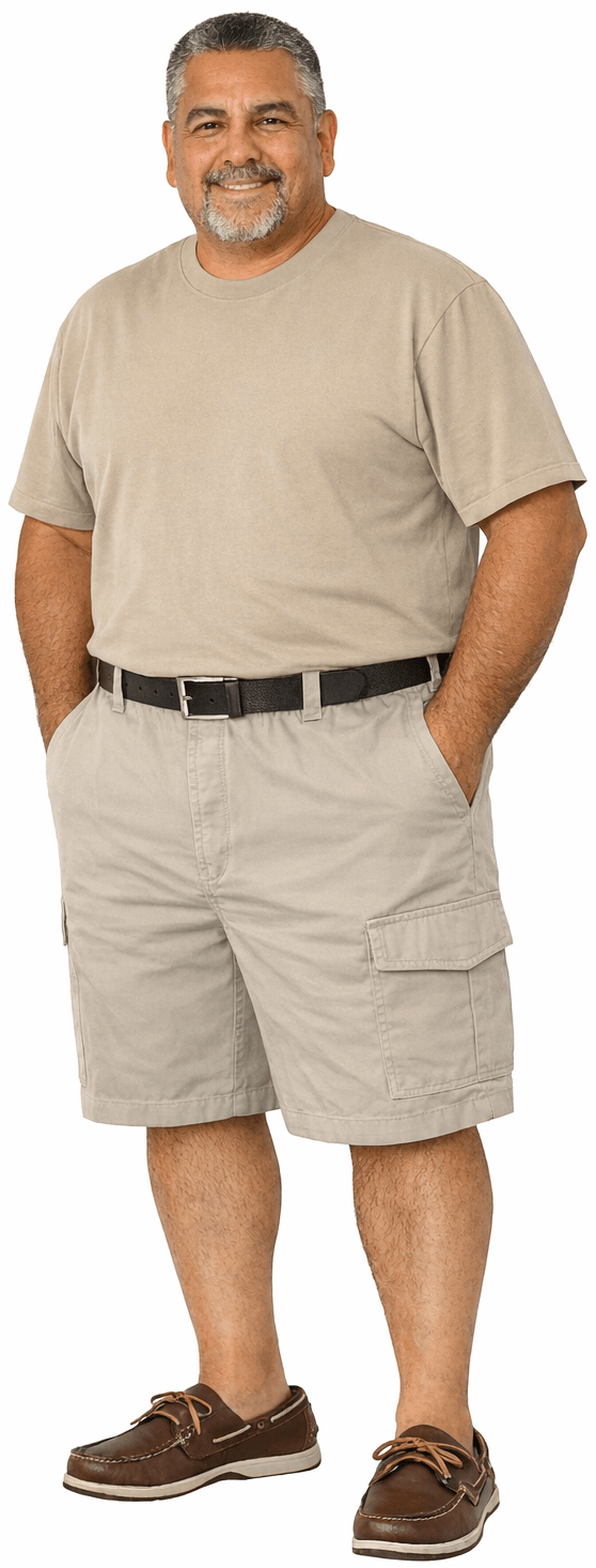 Falcon Bay Men's Half Elastic Cargo Short-5