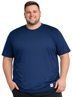 big and tall man sport tee shirt navy