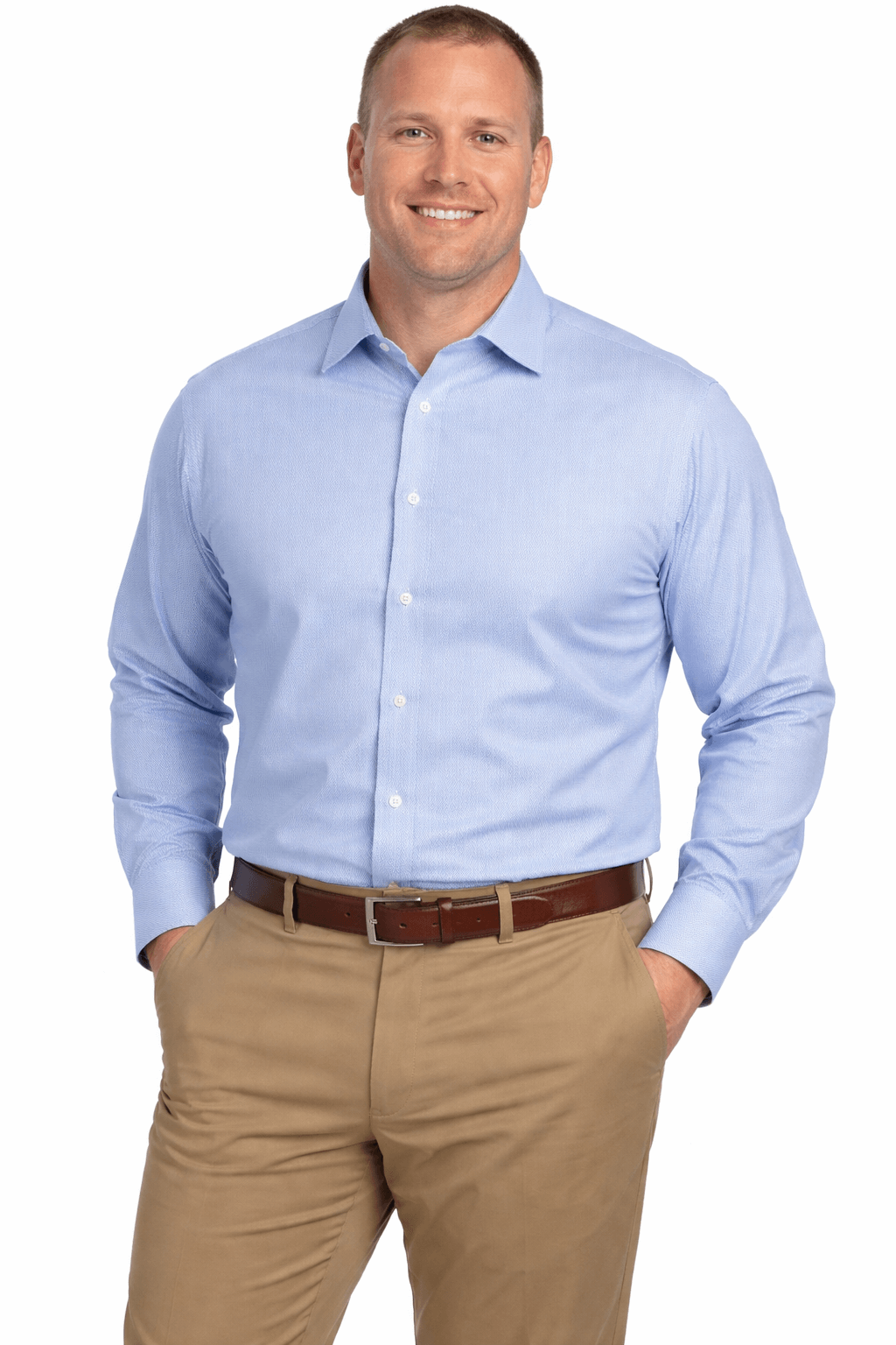 Falcon Bay Classics Herringbone Woven Dress Shirt - NOW 20% OFF LISTED PRICE!