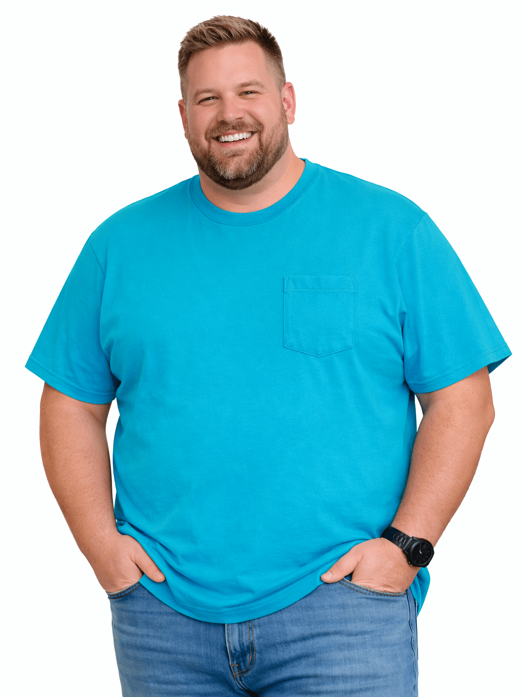 Falcon Bay Big Man Soft Cotton Pocket Tee Shirt-8
