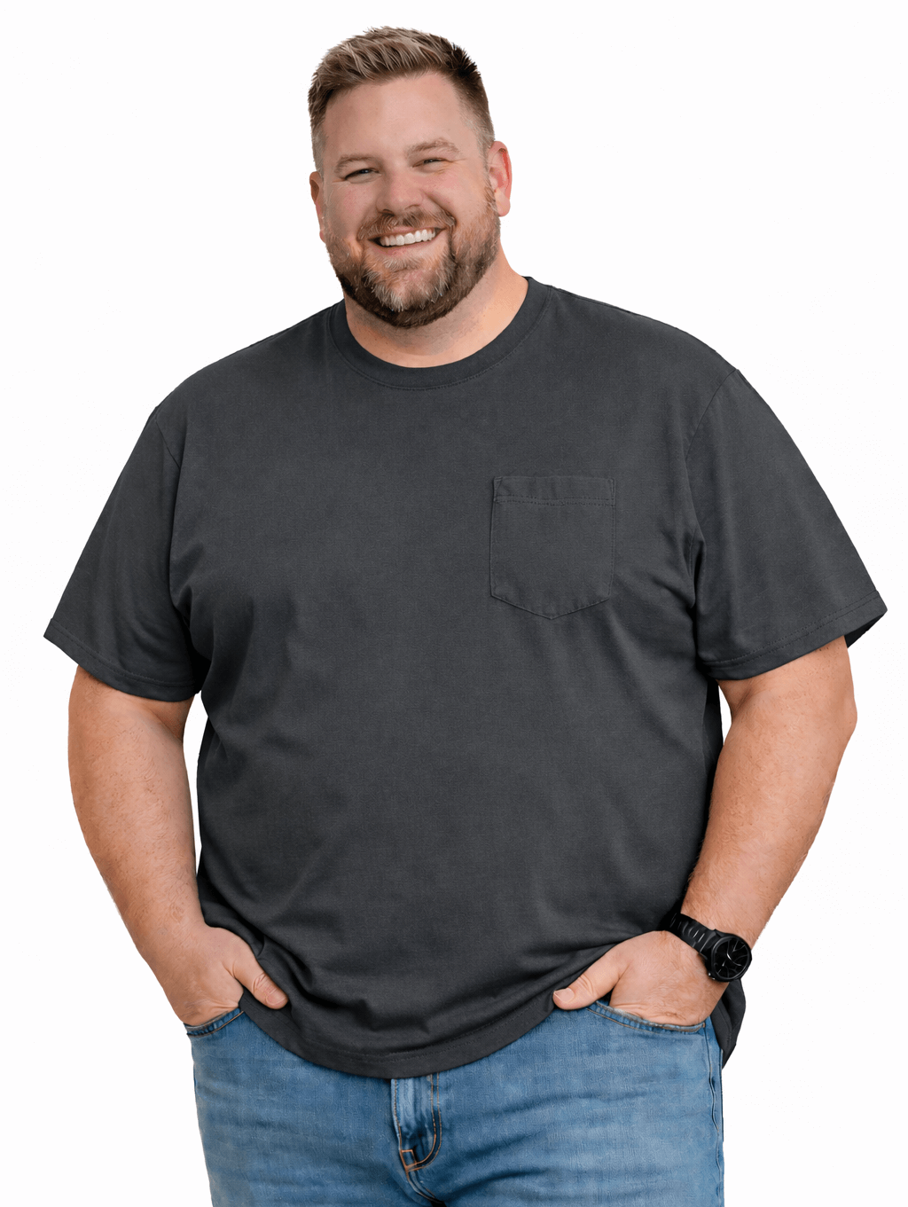 Falcon Bay Big Man Soft Cotton Pocket Tee Shirt-10