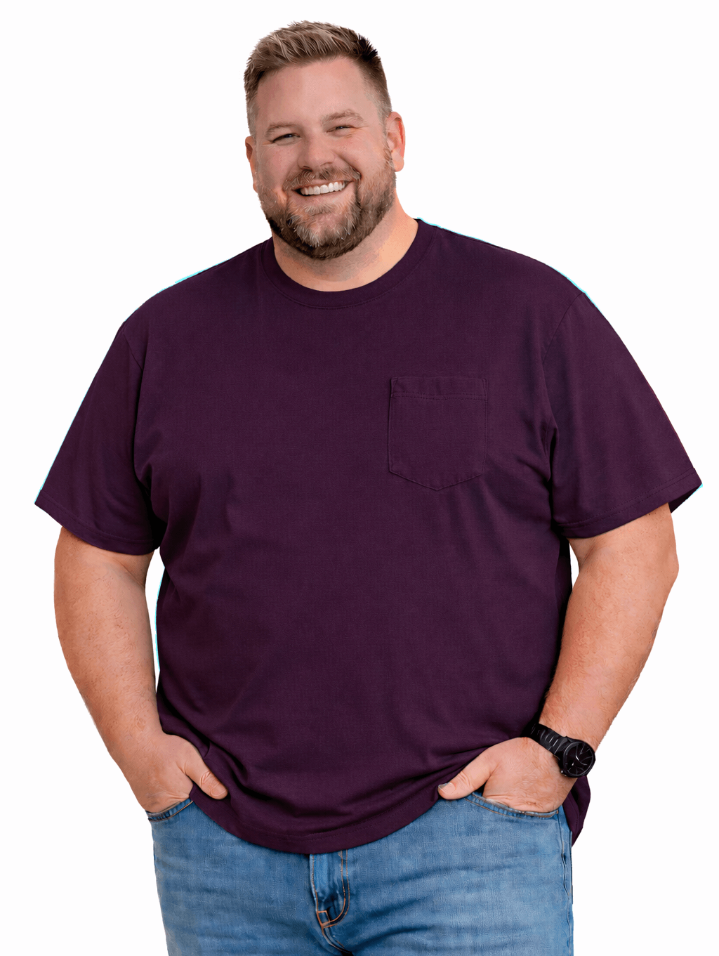 Falcon Bay Big Man Soft Cotton Pocket Tee Shirt-9