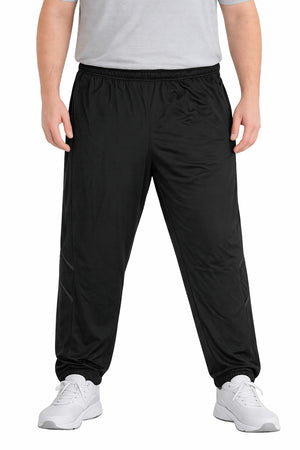 big and tall man nylon jog pant black