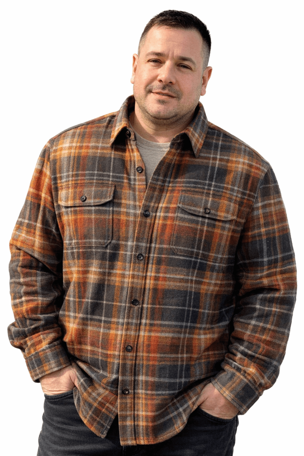 Falcon Bay Long Sleeve Heavy Plaid Flannel Shirt - NOW 20% OFF LISTED PRICE!-2