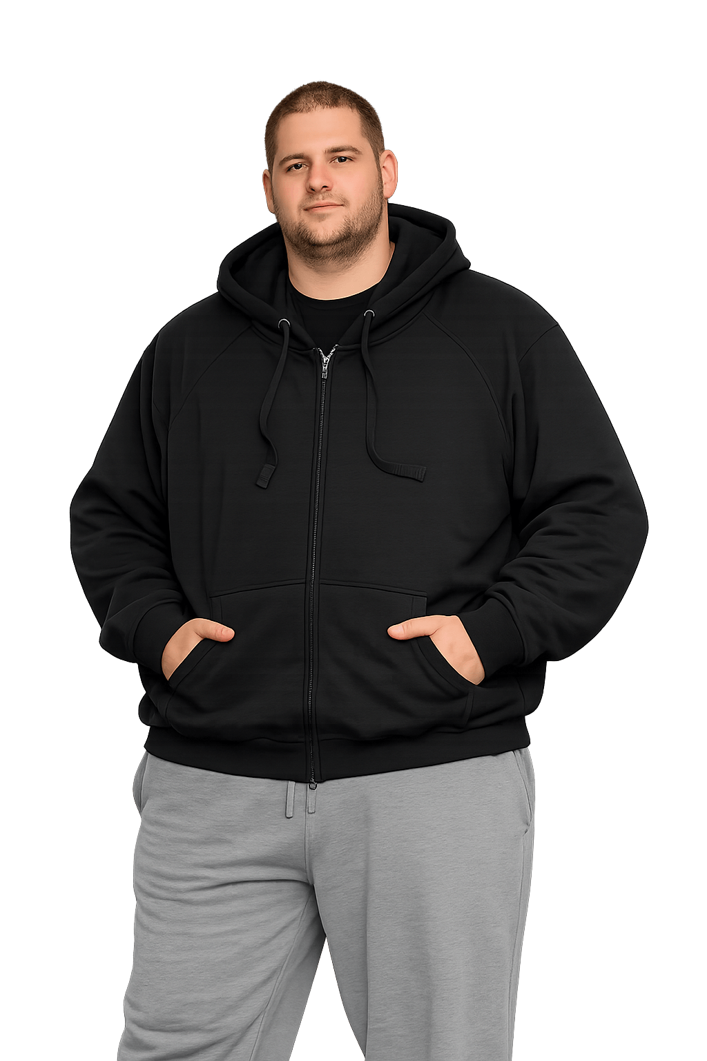 Falcon Bay Full Zipper Fleece Hooded Jacket