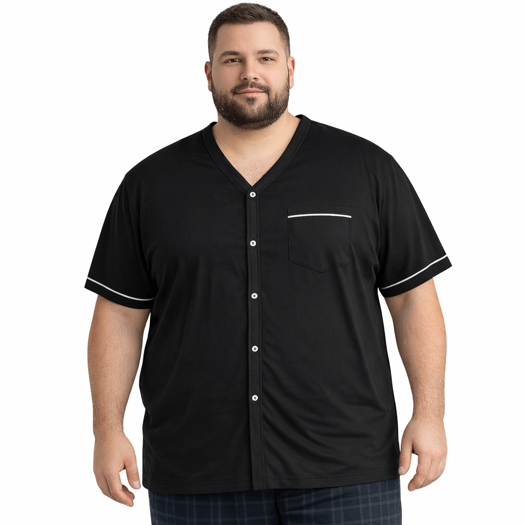 Men's Jersey Knit Button Front Pajama Top - NOW 25% OFF LISTED PRICE!-1