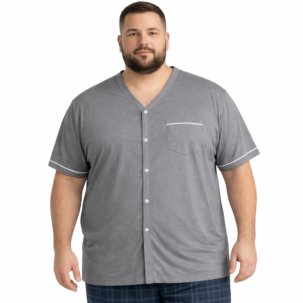 Men's Jersey Knit Button Front Pajama Top - NOW 25% OFF LISTED PRICE!-2