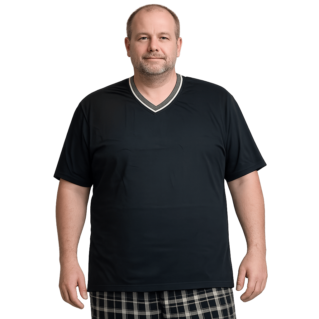 Men's Jersey Knit Vneck Pajama Top - NOW 25% OFF LISTED PRICE!-1