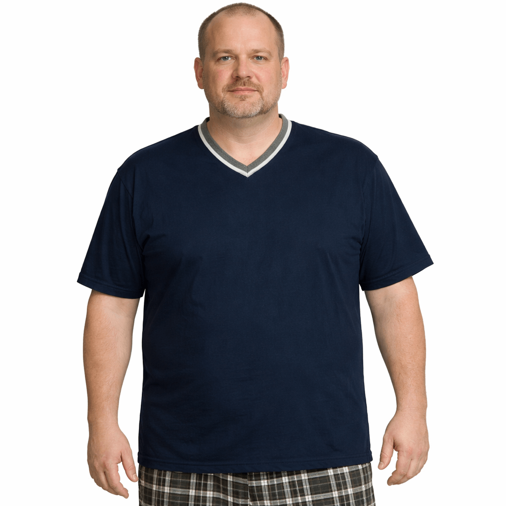 Men's Jersey Knit Vneck Pajama Top - NOW 25% OFF LISTED PRICE!