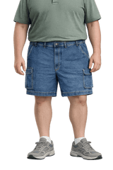 big mans cargo denim short