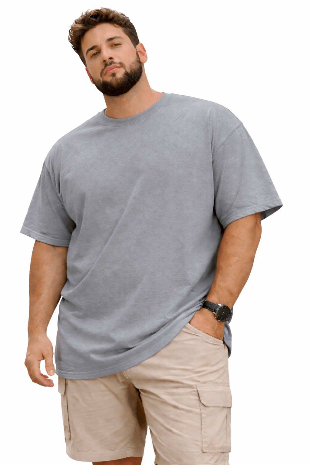 GREYSTONE Big Tall Man Cotton SHORT SLEEVE TEE SHIRT-3