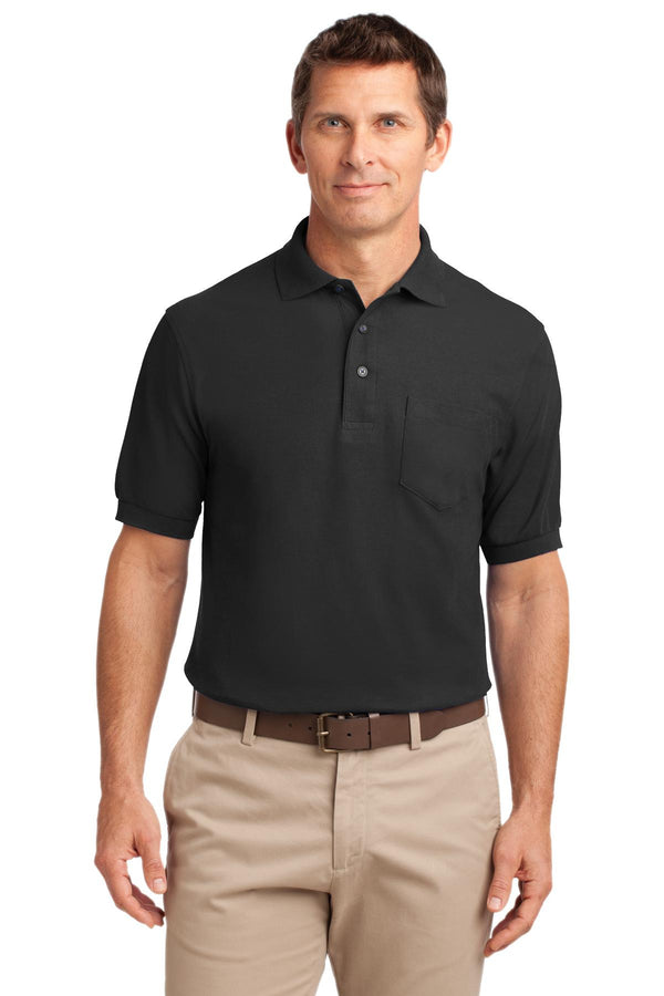 Port Authority Men's Silk Touch Polo Shirt With Pocket