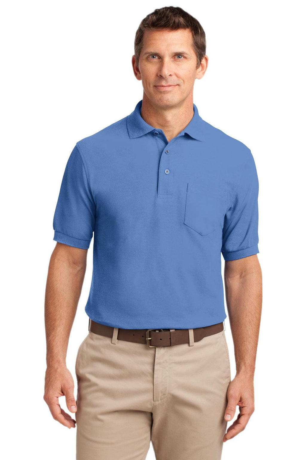 Port Authority Men's TALL Silk Touch Polo Shirt With Pocket | Big and ...
