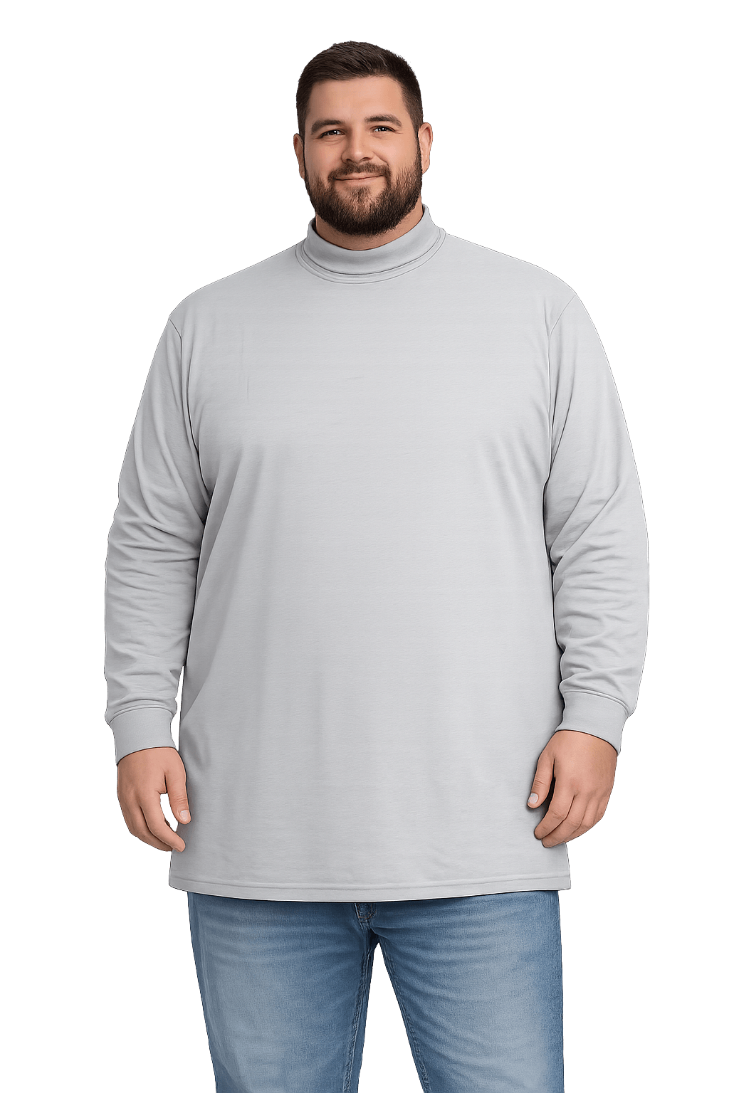 Sovereign USA Long Sleeve TALL Mock Turtleneck Tee Closeout-3
