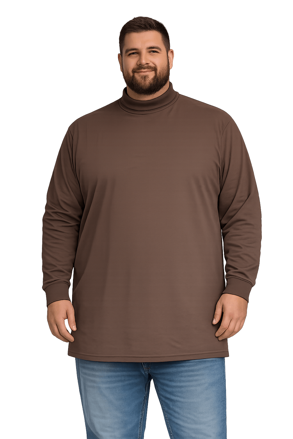 Sovereign USA Long Sleeve TALL Mock Turtleneck Tee Closeout-4