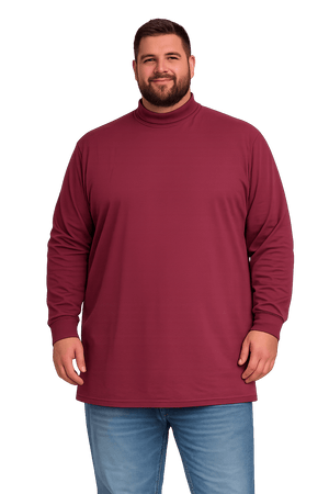Sovereign USA Long Sleeve TALL Mock Turtleneck Tee Closeout