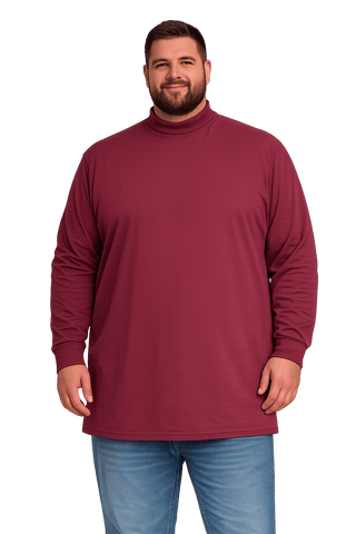 Sovereign USA Long Sleeve TALL Mock Turtleneck Tee Closeout