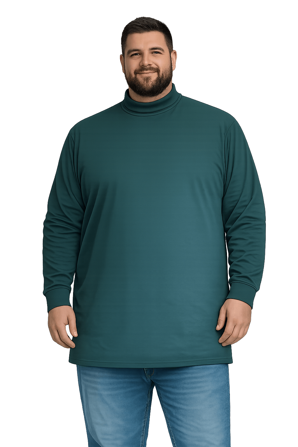 Sovereign USA Long Sleeve TALL Mock Turtleneck Tee Closeout-5