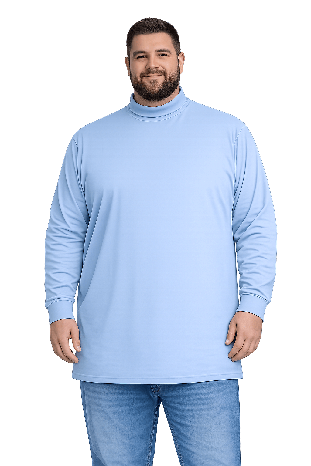 Sovereign USA Long Sleeve TALL Mock Turtleneck Tee Closeout-6