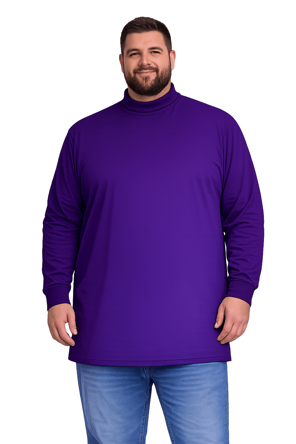 Sovereign USA Long Sleeve TALL Mock Turtleneck Tee Closeout-7
