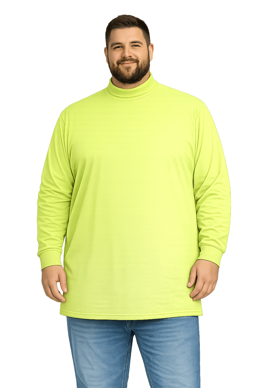 Sovereign USA Long Sleeve TALL Mock Turtleneck Tee Closeout-9