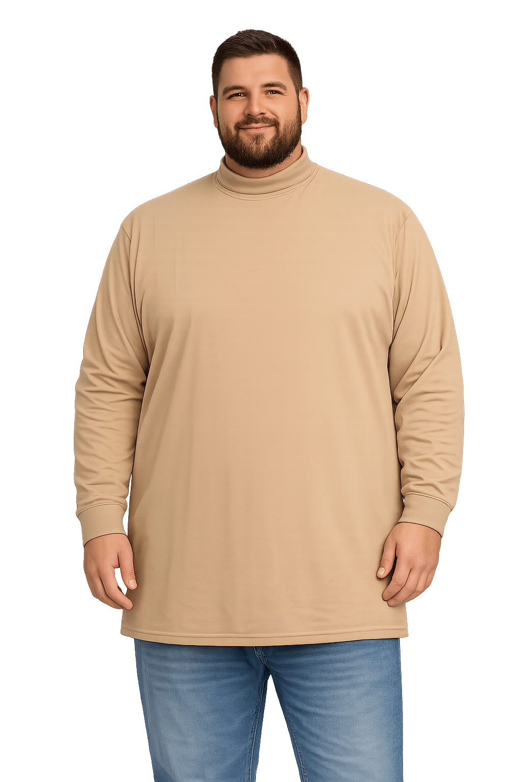 Sovereign USA Long Sleeve TALL Mock Turtleneck Tee Closeout-10