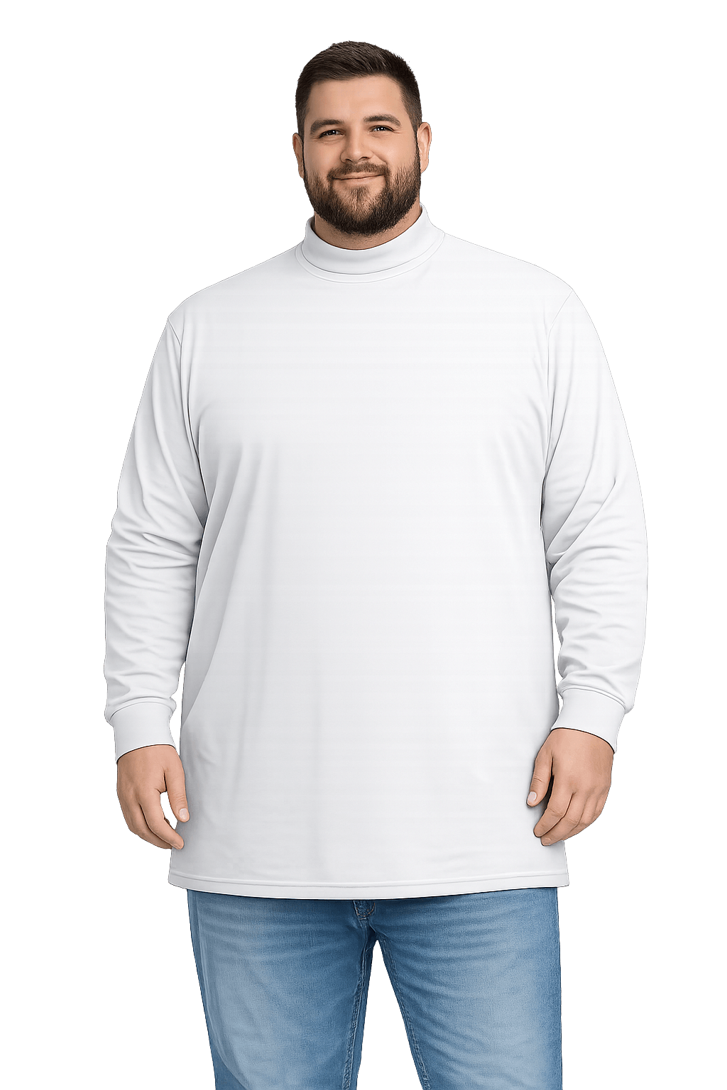 Sovereign USA Long Sleeve BIG Mock Turtleneck Tee Closeout-2