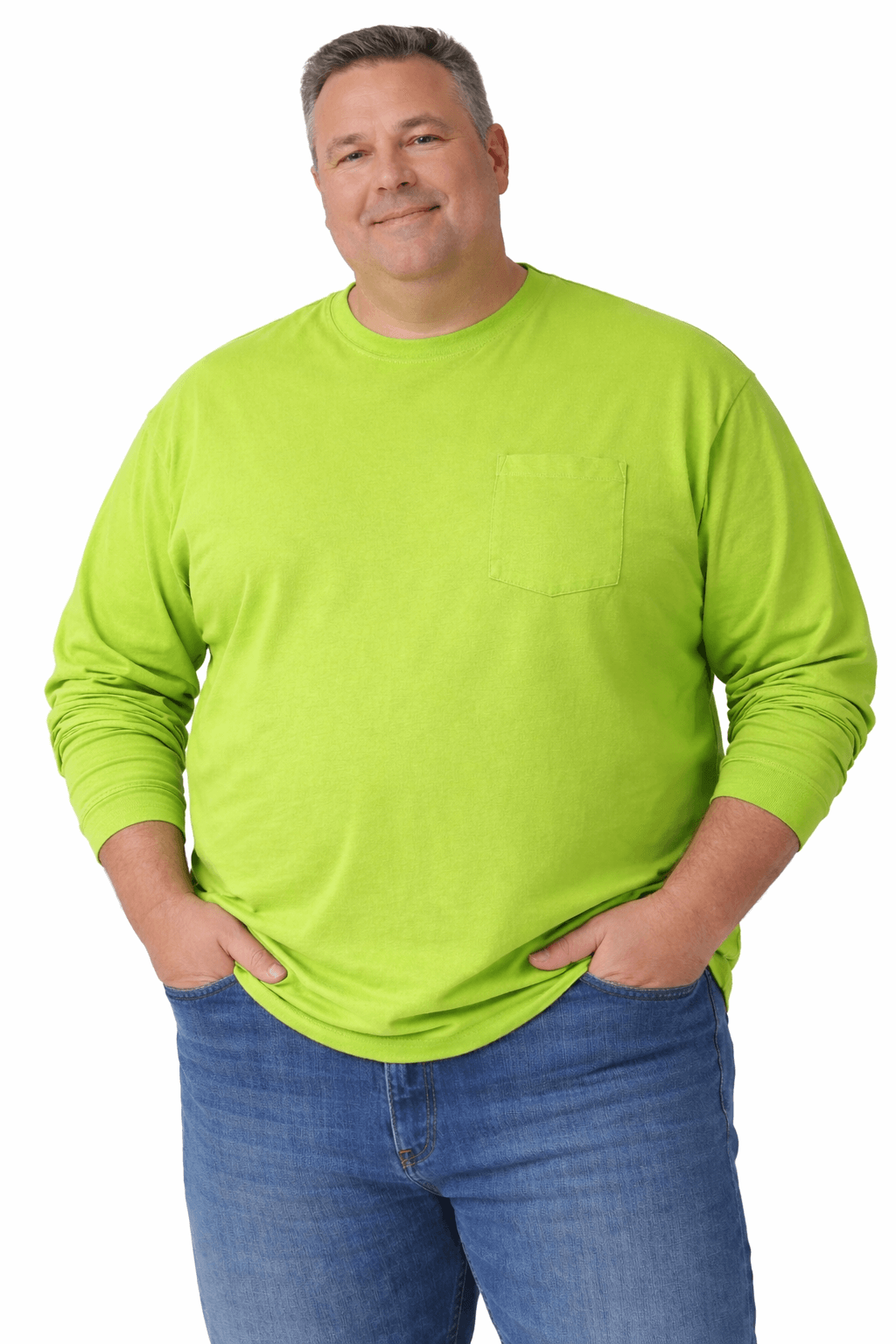 Sovereign USA 100% Cotton Long Sleeve Pocket Tee Closeout-3