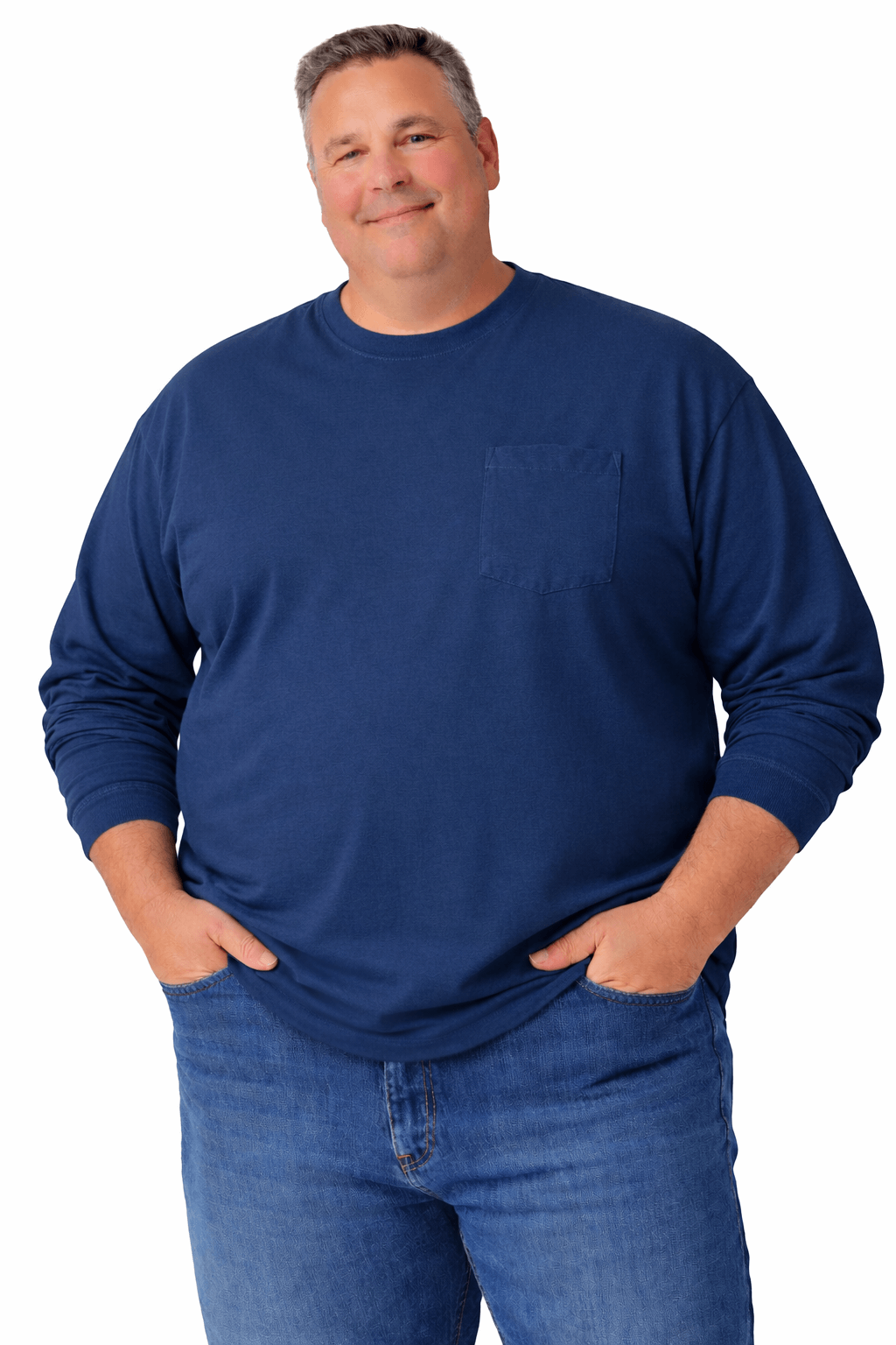 Sovereign USA 100% Cotton Long Sleeve Pocket Tee Closeout-4