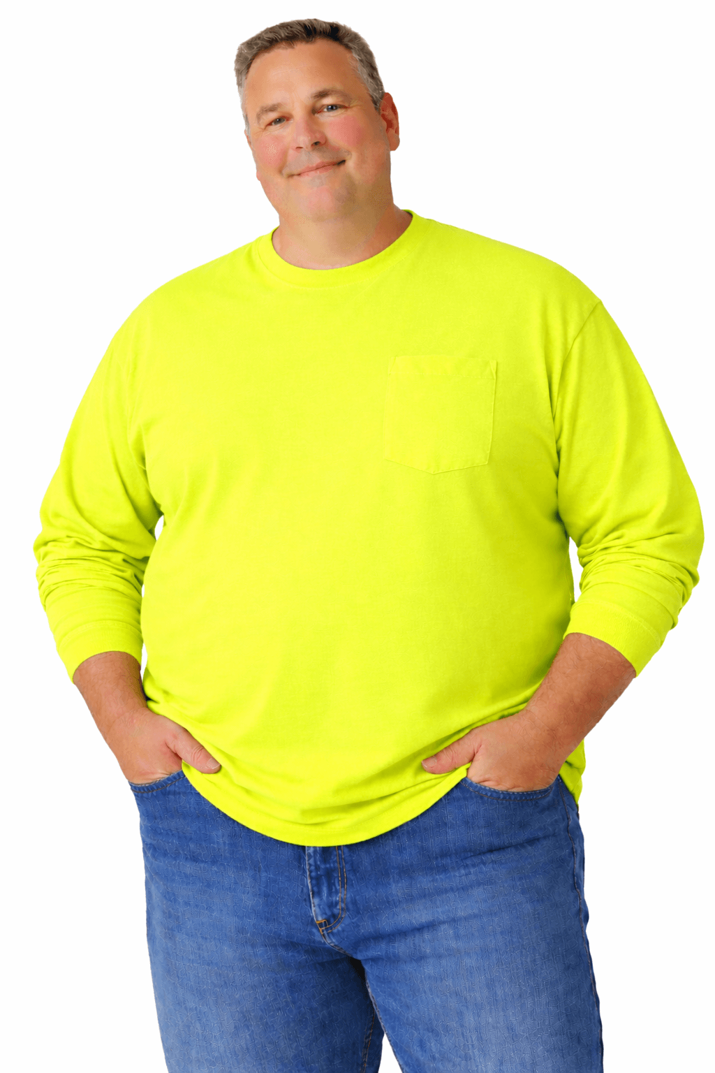 Sovereign USA 100% Cotton Long Sleeve Pocket Tee Closeout-8