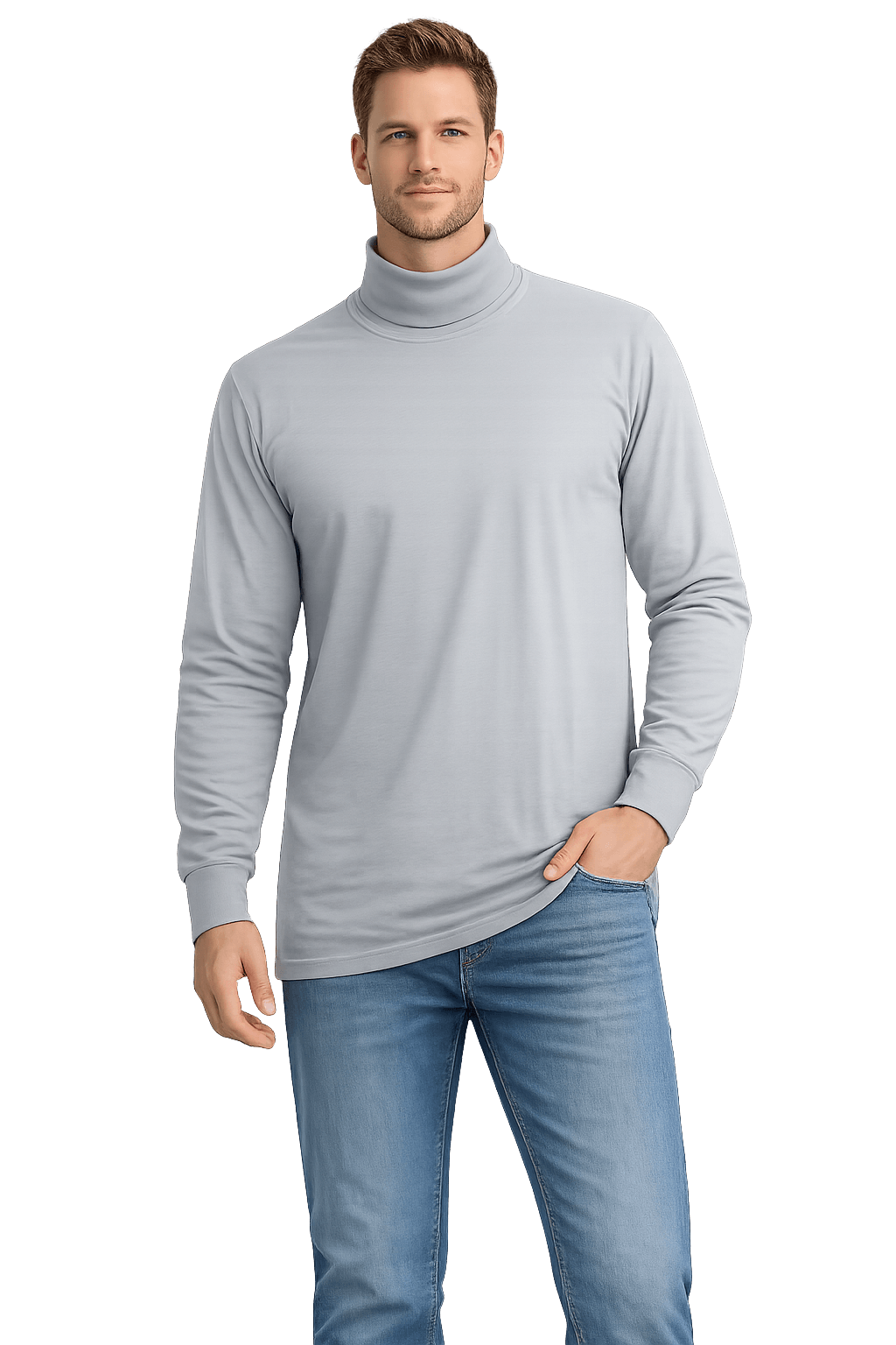 Sovereign USA Long Sleeve TALL Turtleneck Tee Closeout-2