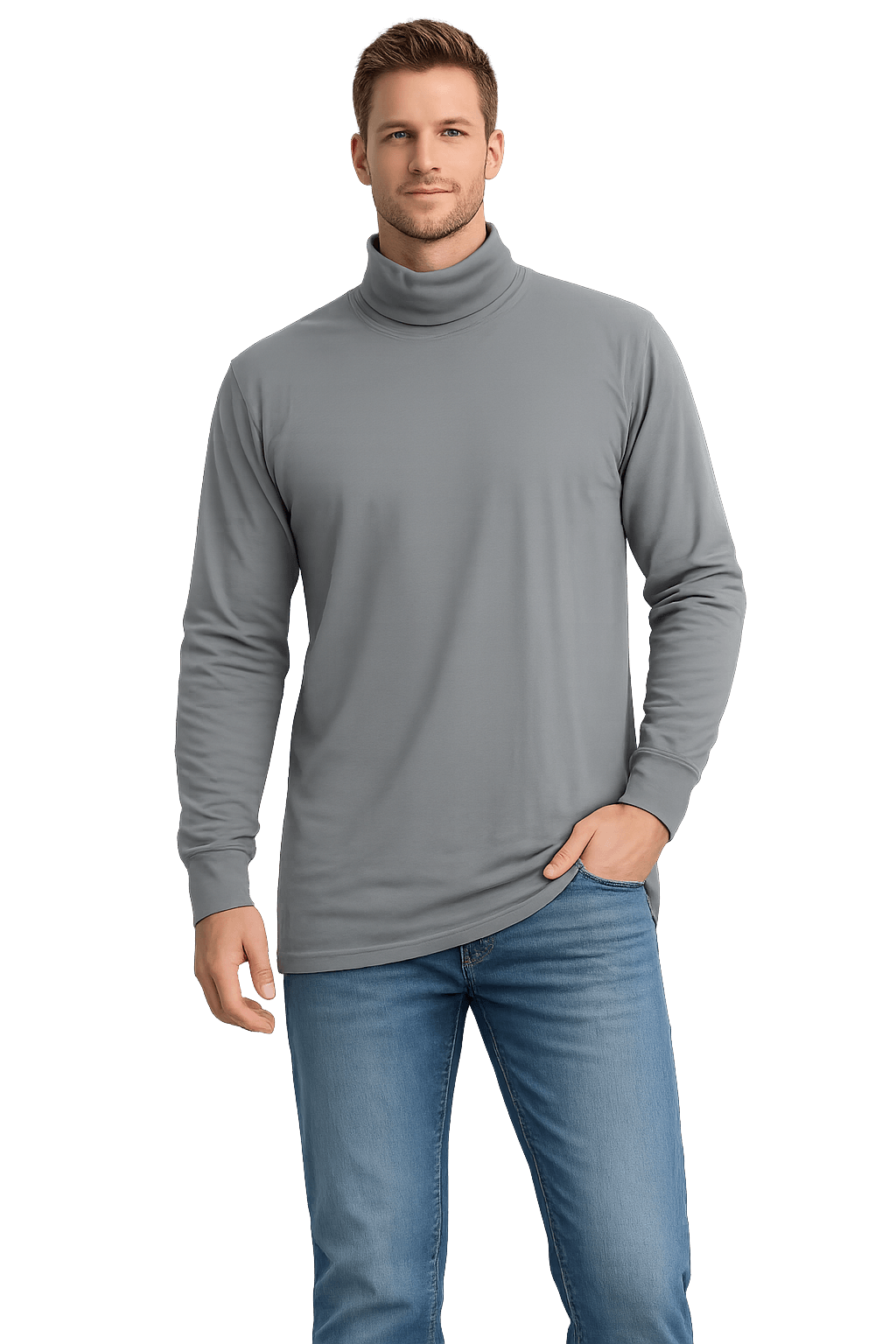 Sovereign USA Long Sleeve TALL Turtleneck Tee Closeout-5