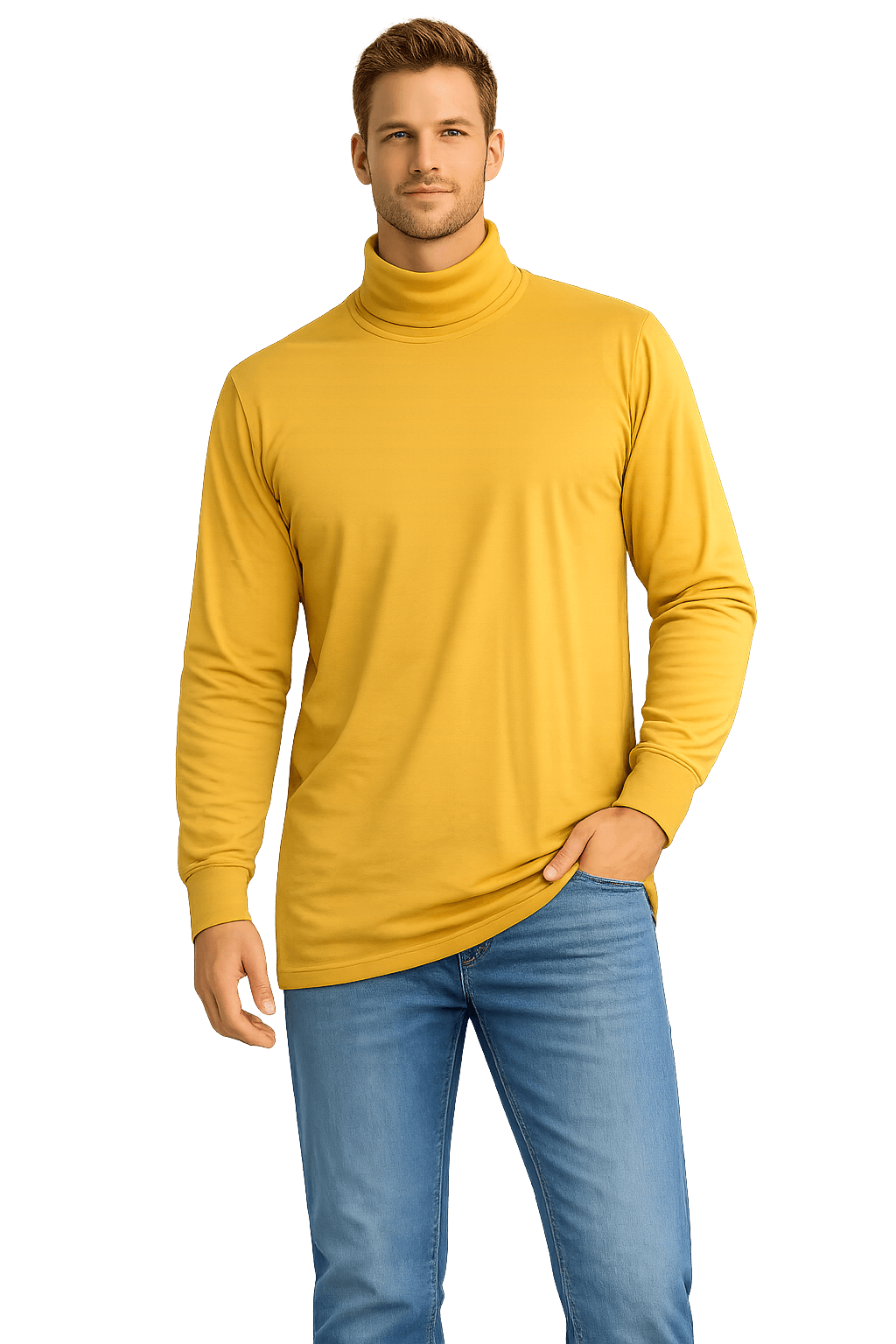 Sovereign USA Long Sleeve TALL Turtleneck Tee Closeout-6