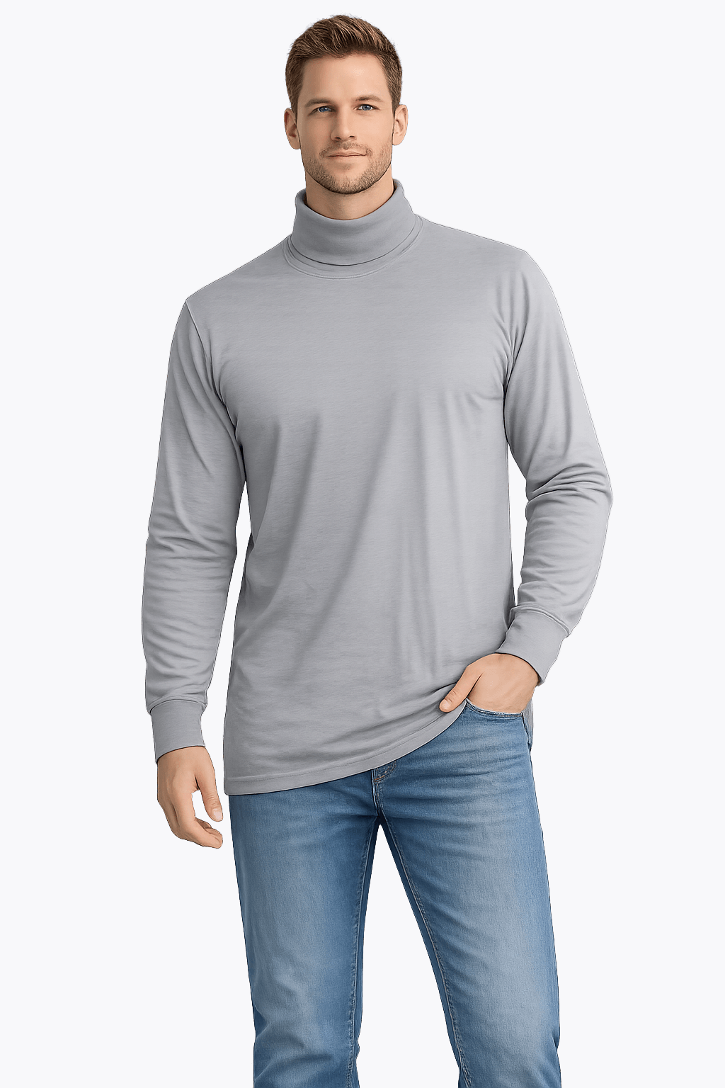 Sovereign USA Long Sleeve TALL Turtleneck Tee Closeout-14